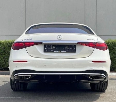 White Mercedes Benz S500 2022
