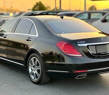 Black Mercedes Benz S550 2015