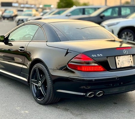 Black Mercedes Benz SL 55 AMG Kompressor 2003