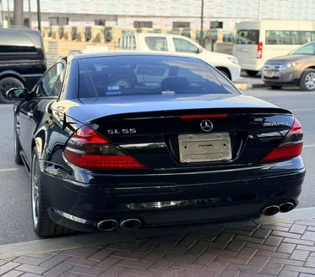 Black Mercedes Benz AMG SL 55 2004