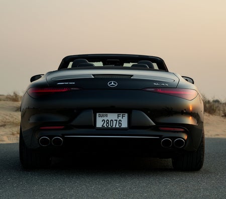 Black Mercedes Benz SL43 AMG 2023