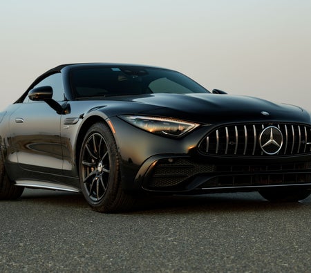 Black Mercedes Benz SL43 AMG 2023