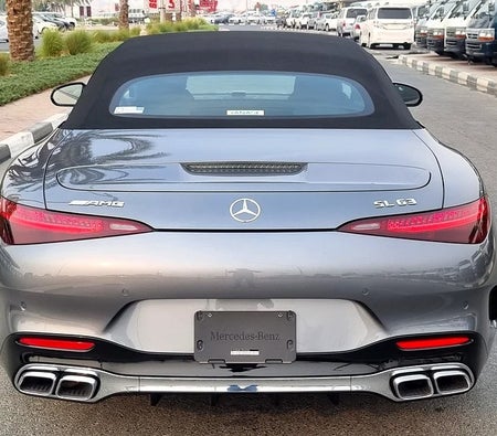 Gray Mercedes Benz SL63 AMG 2023