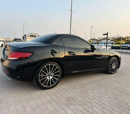 Black Mercedes Benz SLC 200 2018