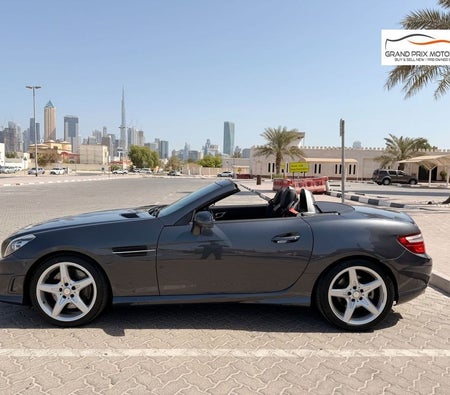 Gray Mercedes Benz SLK 200 2015