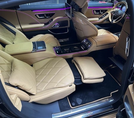 Beige Mercedes Benz Maybach S680 2023