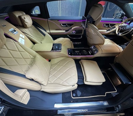 Beige Mercedes Benz Maybach S680 2023