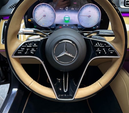 Beige Mercedes Benz Maybach S680 2023