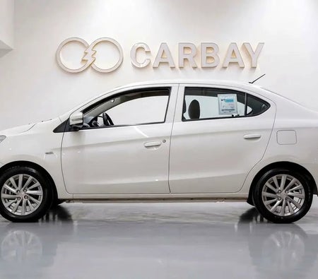 White Mitsubishi Attrage GLS 2020