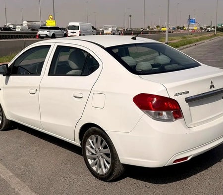White Mitsubishi Attrage GLX 2019