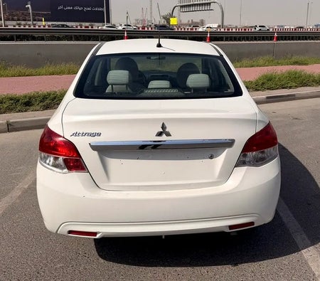 White Mitsubishi Attrage GLX 2019