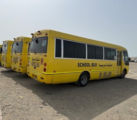 Yellow Mitsubishi Rosa Bus 2016
