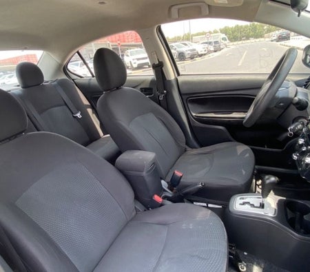White Mitsubishi Mirage 2019