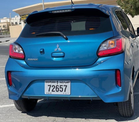 Blue Mitsubishi Mirage 2021 Blue Mitsubishi Mirage 2021