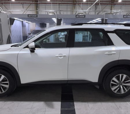 White Nissan Pathfinder S 2023