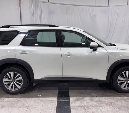 White Nissan Pathfinder S 2023