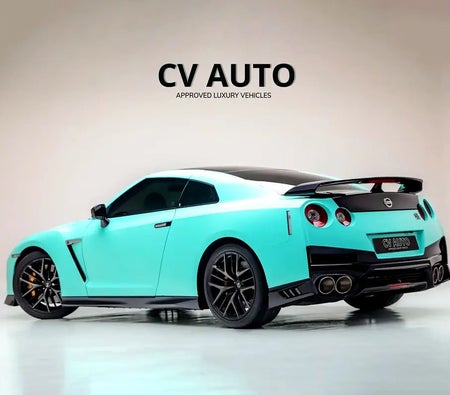 Blue Nissan GTR 2019
