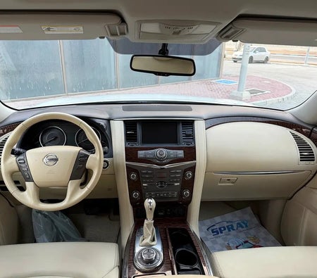 White Nissan Patrol LE Titanium 2019