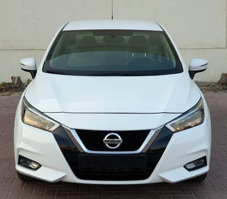 White Nissan Sunny 2022