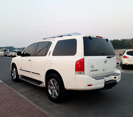 White Nissan Armada LE 2011