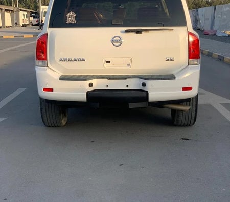 White Nissan Armada LE 2011