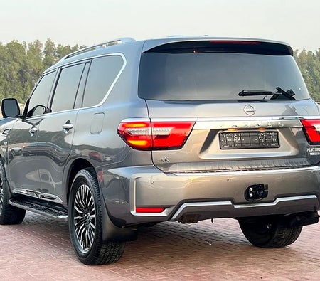 Gray Nissan Armada Platinum 2018
