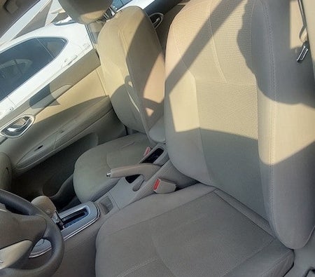 Silver Nissan Sentra SV 2019