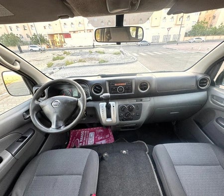 White Nissan Urvan 2015
