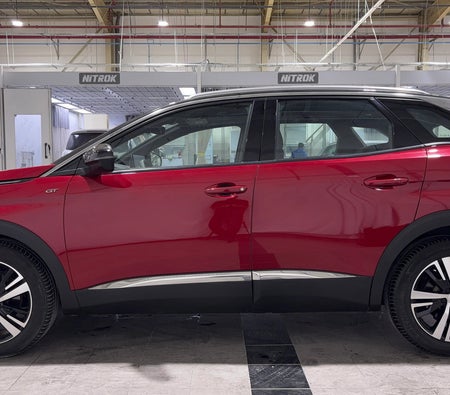 Red Peugeot 3008 GT LINE 2024 Red Peugeot 3008 GT LINE 2024
