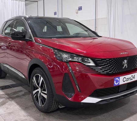 Red Peugeot 3008 GT LINE 2024 Red Peugeot 3008 GT LINE 2024