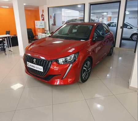 Red Peugeot 208 2023
