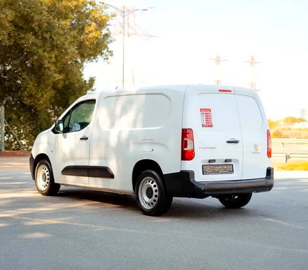 White Peugeot Partner Van Long Body 2022