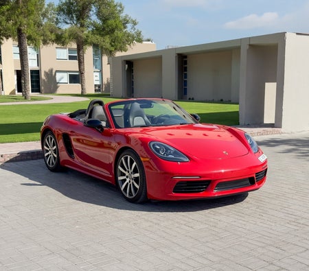 Red Porsche 718 Boxster Convertible 2022 Red Porsche 718 Boxster Convertible 2022