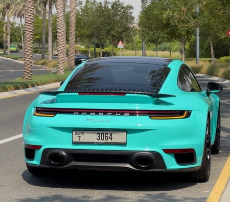 Orange Porsche 911 Turbo S 2023