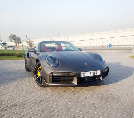 Matte Gray Porsche 911 Turbo S Convertible 2023 Matte Gray Porsche 911 Turbo S Convertible 2023