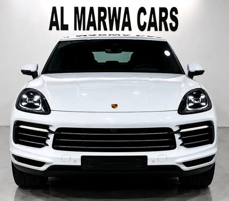 White Porsche Cayenne Coupe 2023