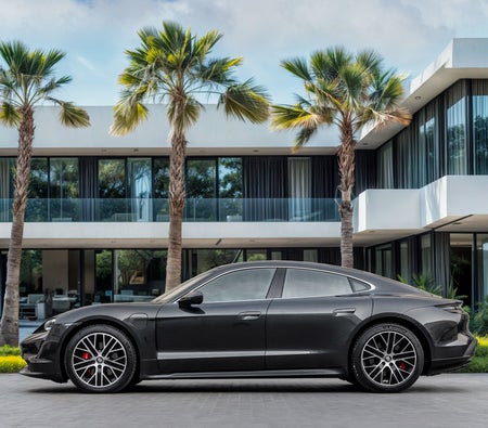 Gray Porsche Taycan 4S 2021