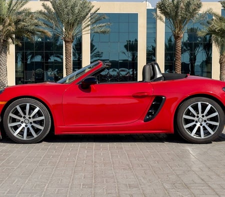 Red Porsche 718 Boxster Convertible 2022 Red Porsche 718 Boxster Convertible 2022