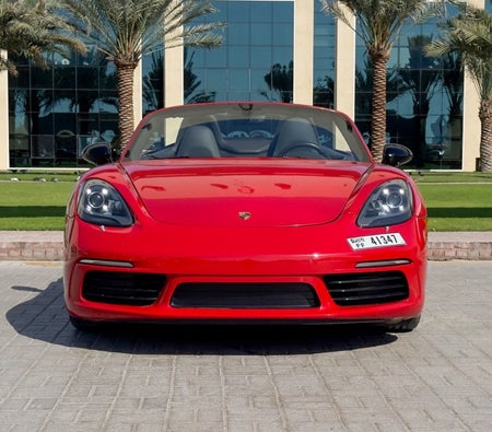 Red Porsche 718 Boxster Convertible 2022