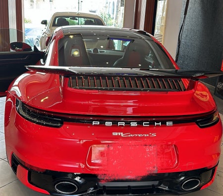 Red Porsche 911 Carrera S 2023