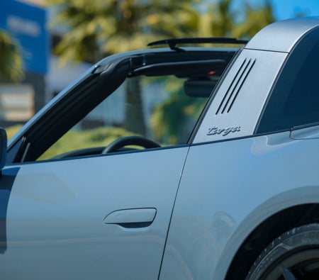 Gray Porsche 911 Targa 4 GTS Spyder 2023