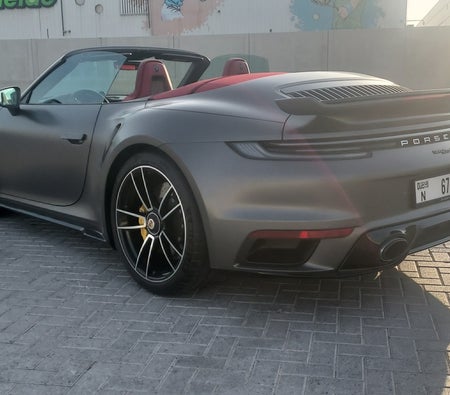 Matte Gray Porsche 911 Turbo S Convertible 2023