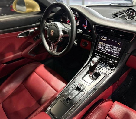Gold Porsche 911 Turbo S 2014