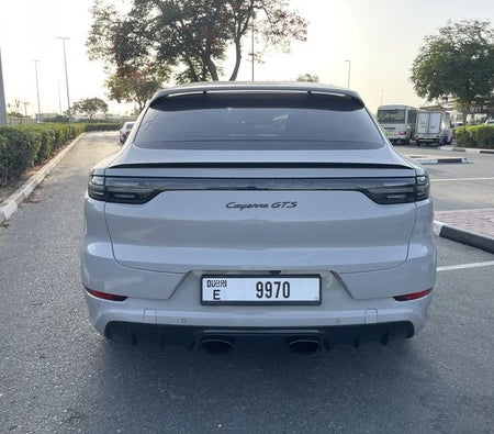 Gray Porsche Cayenne GTS Coupe 2021