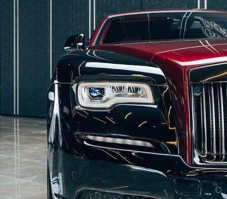 Burgundy Rolls Royce Wraith Black Badge 2019