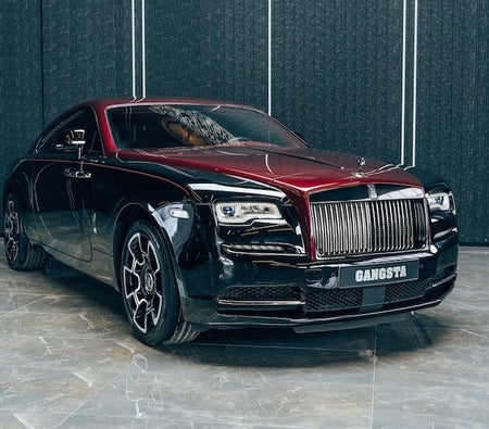 Burgundy Rolls Royce Wraith Black Badge 2019