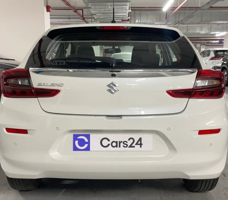White Suzuki Baleno GLX 2024