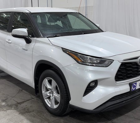 Weiß Toyota Highlander GXR 2023 Weiß Toyota Highlander GXR 2023