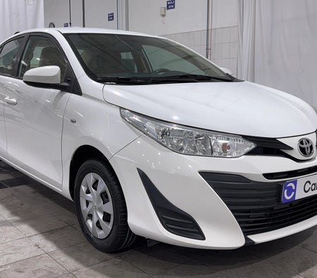 أبيض تويوتا Yaris SE 2019 أبيض تويوتا Yaris SE 2019