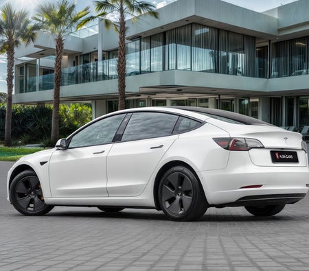 Белый Tesla Model 3 2021 год
